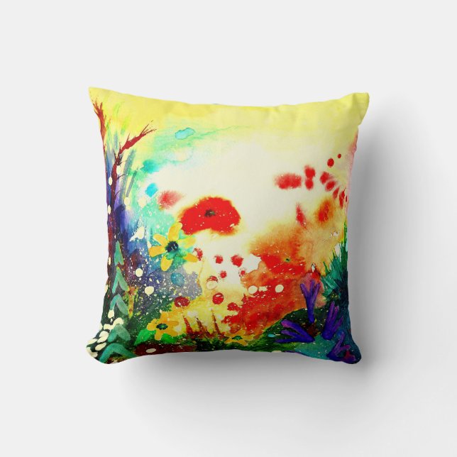 Tropical  One. Throw Pillow (Front)