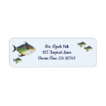 Tropical Opah Fish, Vintage Marine Aquatic Animal Label