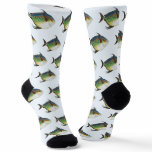 Tropical Opah Fish, Vintage Marine Aquatic Animal Socks