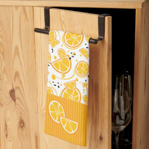 Tropical Orange Slices Wedges Citrus Summer Fruit Kitchen Towel