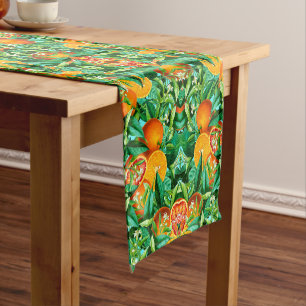 TROPICAL ORANGES TABLE RUNNER