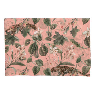 Tropical orchid, butterflies: exotic watercolor. pillow case