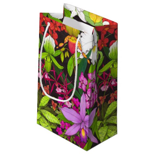 Tropical Orchid Flower Garden Gift Bag