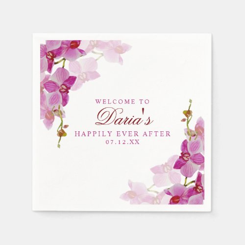 Tropical Orchid  Napkins