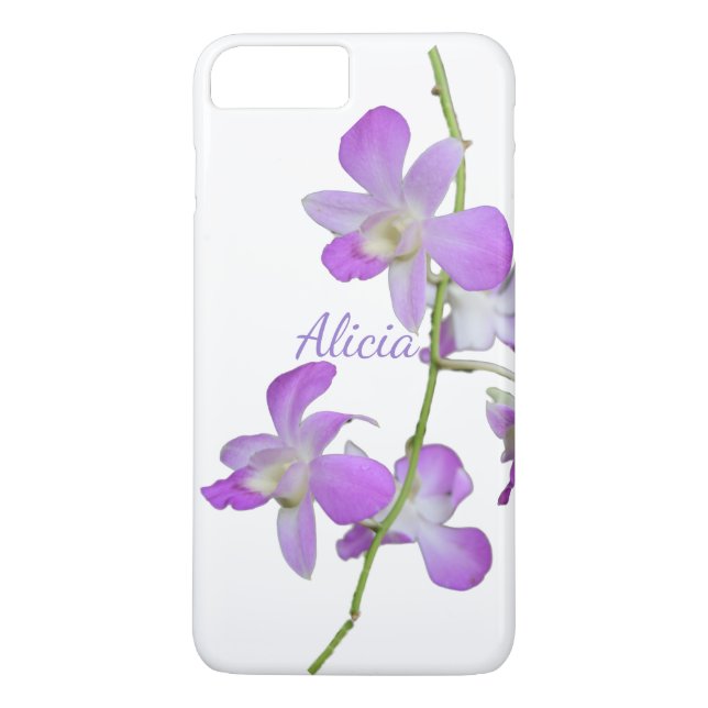 Tropical Orchid purple white Case-Mate iPhone Case (Back)