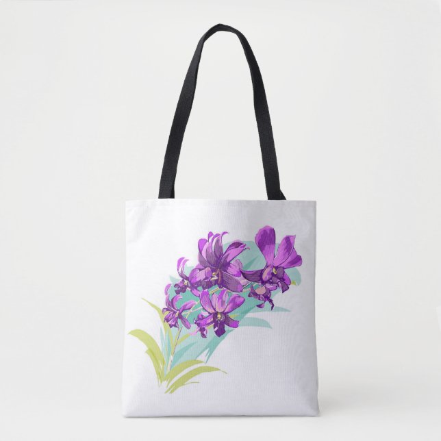 Tropical Orchid Tote (Front)
