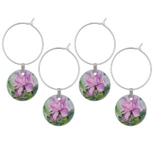TROPICAL ORCHID WEDDING GIFT WINE CHARM
