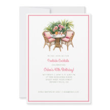 Tropical Orchid with Rattan Chairs | Pool Party I