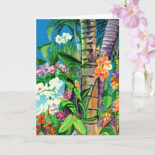 Tropical Orchids of Hawaii Card