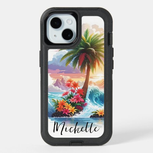 Tropical iPhone 15 Case