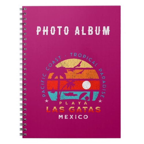 Tropical Pacific Paradise  Las Gatas Beach Mexico Notebook