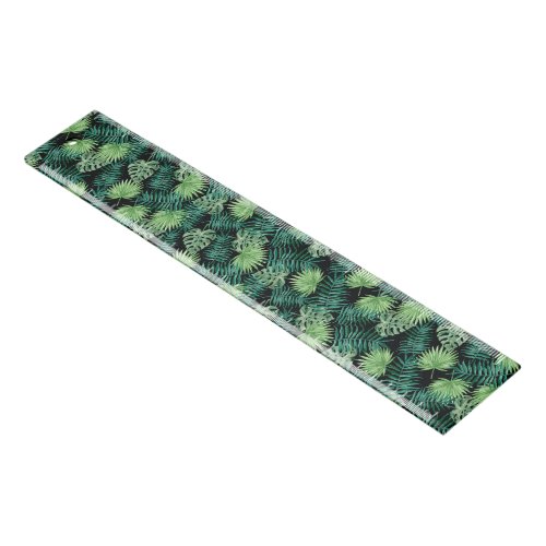 Tropical Painted Leaves 12 inch Ruler