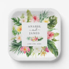 Tropical Palm Banana Leaves Blush Floral Wedding