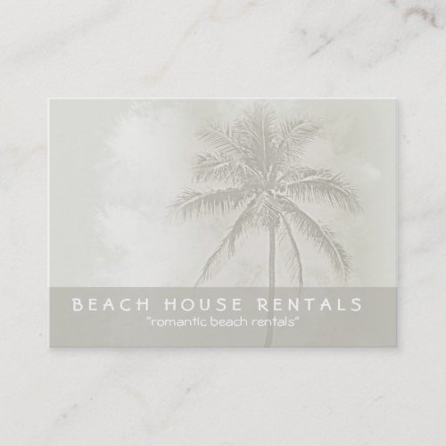 Tropical Palm Beach Rentals (chubby) Business Card