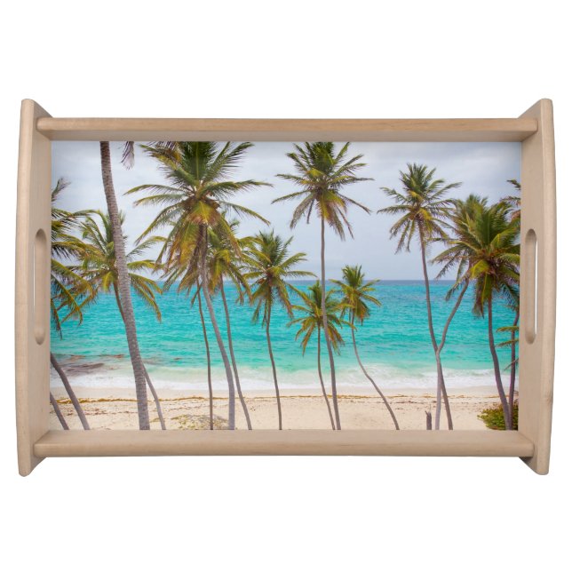 Tropical Palm Beach Serving Tray (Front)