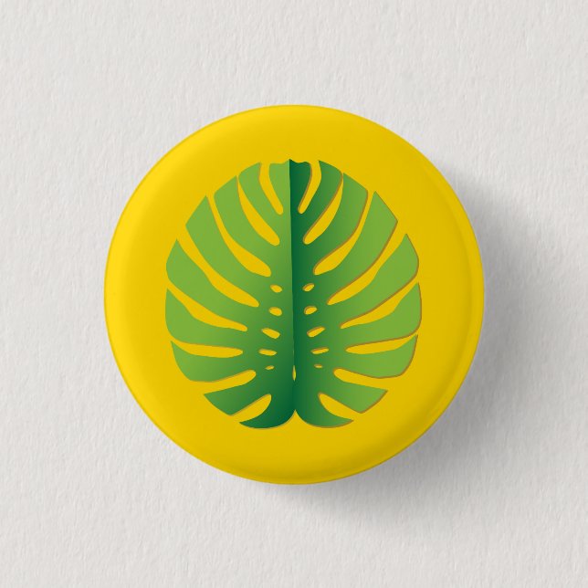 Tropical Palm Button (Front)