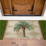 Tropical  Palm Date Tree Vintage Elegant Doormat