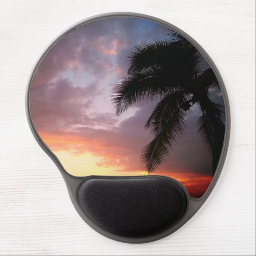 Tropical palm dreamy sunset       gel mouse pad