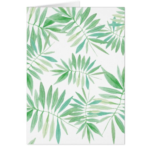 Tropical palm fern storm cards (Front)