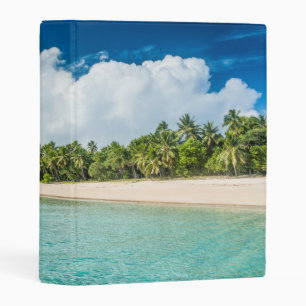 Tropical Palm Fringed Beach Mini Binder