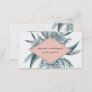 Tropical Palm Frond Business Card