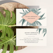 Tropical Palm Frond Business Card at Zazzle