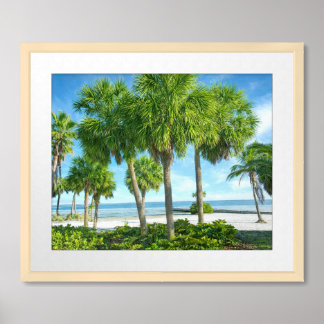 Tropical Palm Garden Wall Art Coastal Decor