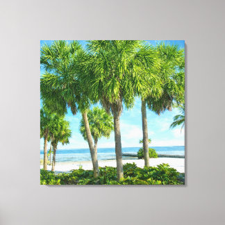 Tropical Palm Garden Wall Art Coastal Decor