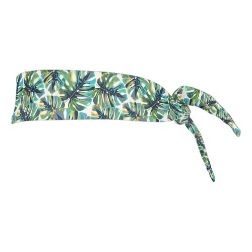 Tropical Palm Hair Tie Tie Headband