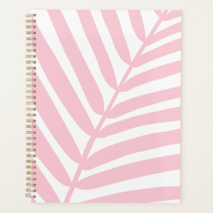 Tropical Palm Leaf Baby Pink Planner