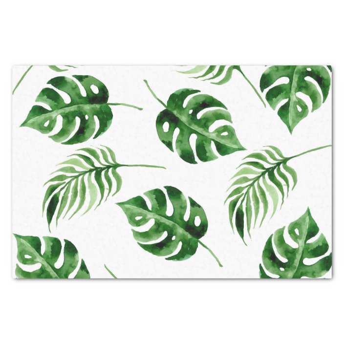 Tropical Palm Leaf Destination Wedding Tissue Paper | Zazzle.com