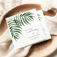 Tropical Palm leaf elegant wedding