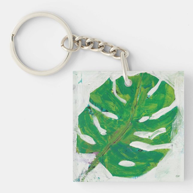 Tropical | Palm Leaf Keychain (Front)