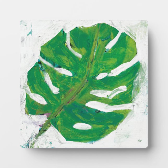 Tropical | Palm Leaf Plaque (Front)