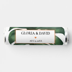 Tropical Palm Leaf  Wedding  Breath Savers® Mints