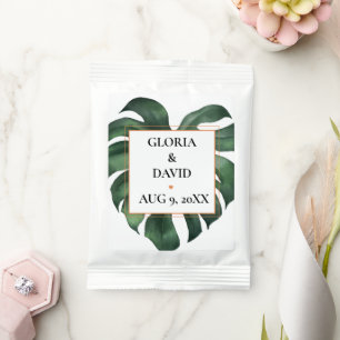 Tropical Palm Leaf  Wedding  Margarita Drink Mix