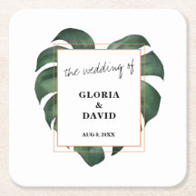 Tropical Palm Leaf Wedding