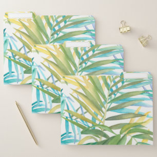Tropical Palm Leaves 2 File Folder