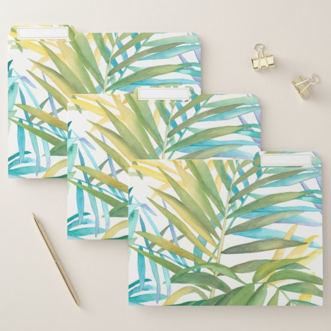 Tropical Palm Leaves 2 File Folder (Set)