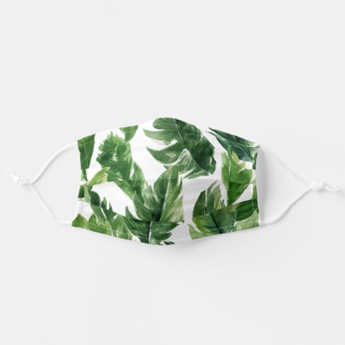 Tropical Palm Leaves Adult Cloth Face Mask