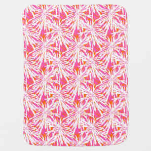 Tropical Palm Leaves Baby Blanket