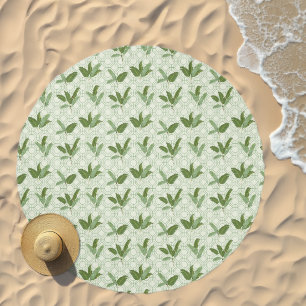 Tropical Palm Leaves Beach Towel