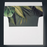 Tropical Palm Leaves Beach Wedding Envelope<br><div class="desc">Beach palms wedding envelopes</div>
