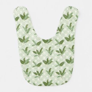 Tropical Palm Leaves Bib