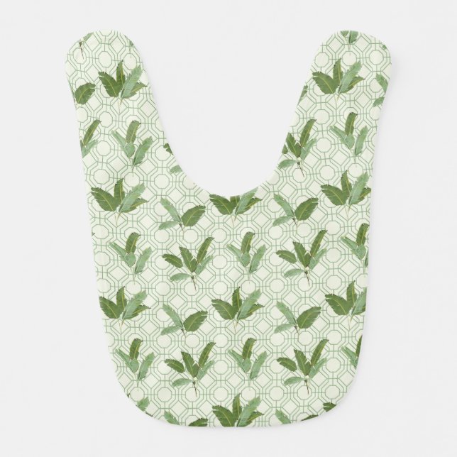 Tropical Palm Leaves Bib (Front)