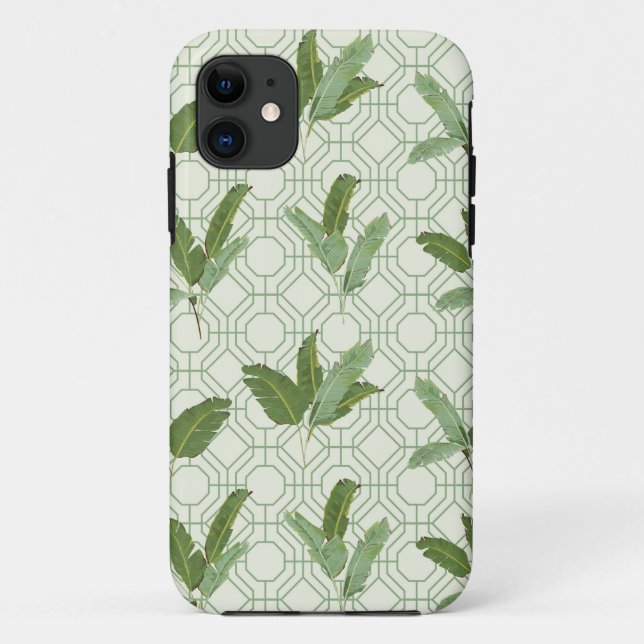 Tropical Palm Leaves Case-Mate iPhone Case (Back)