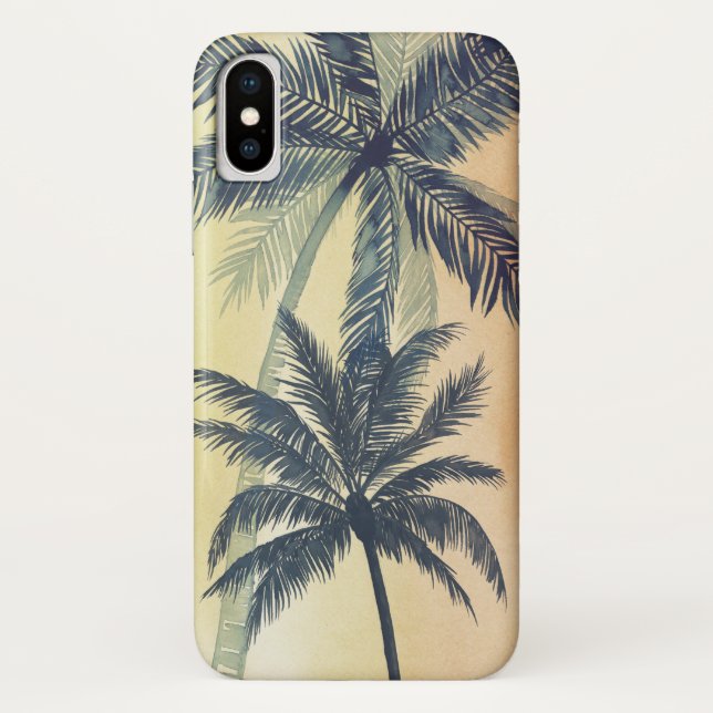 Tropical Palm Leaves Case-Mate iPhone Case (Back)