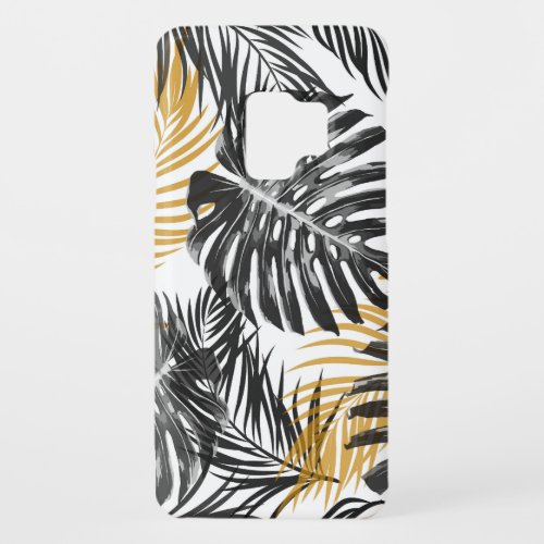 Tropical Palm Leaves Chic Floral Case_Mate Samsung Galaxy S9 Case