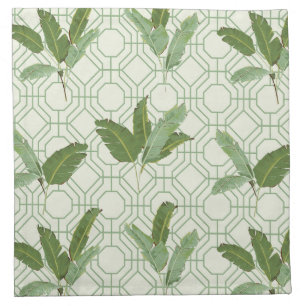 Tropical Palm Leaves Cloth Napkin