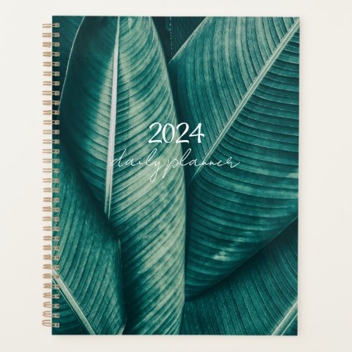 Tropical Palm Leaves Customizable Planner
